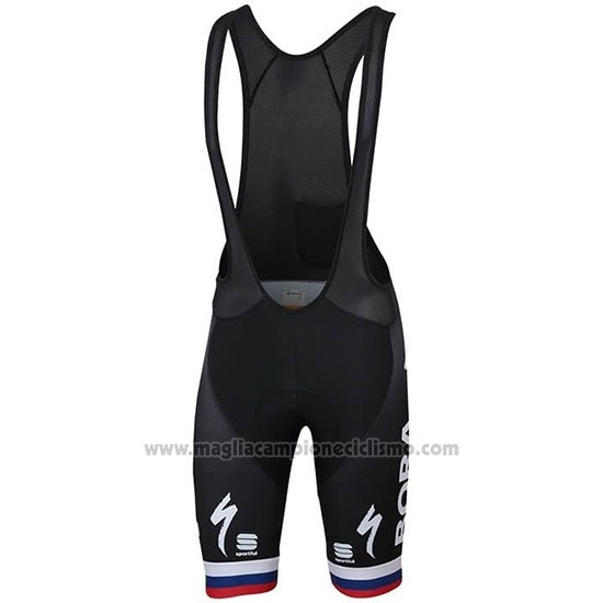2019 Abbigliamento Ciclismo Bora Campione Slovacchia Manica Corta e Salopette